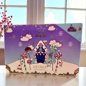 ⚫️ Revolution Beauty Candy Sleep Gift Set Bubble Bath & Bath Fizzer New In Box